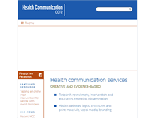 Tablet Screenshot of healthcommcore.org